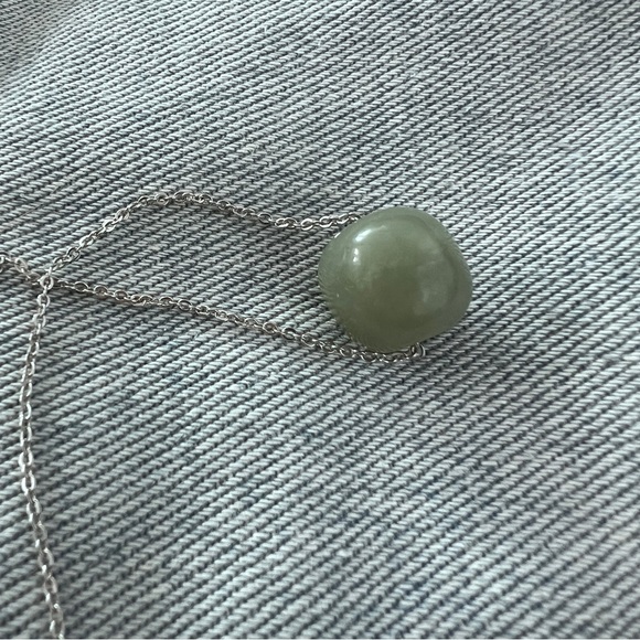 Jade bead on 925 silver chain - Picture 4 of 7
